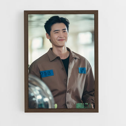 ap-lee jong-suk-12 cadre Bois foncé