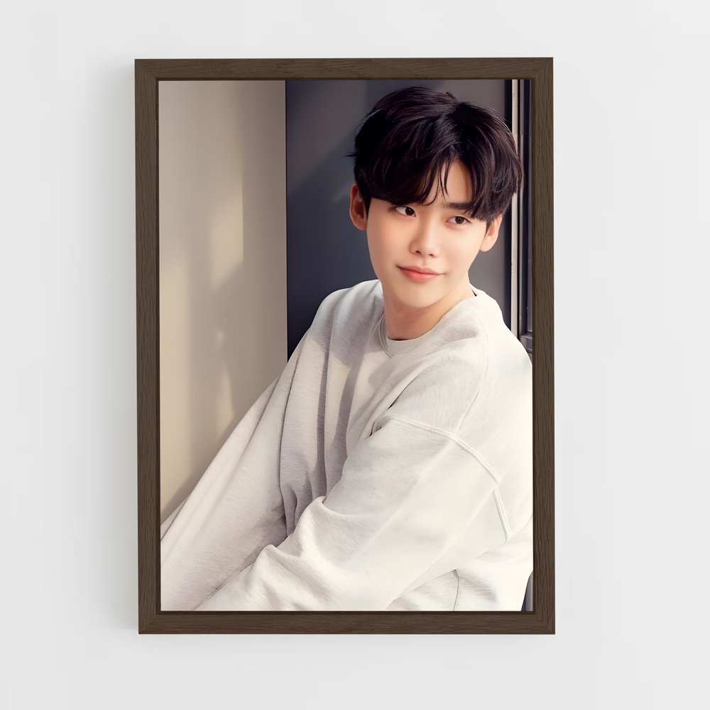 ap-lee jong-suk-14 cadre Bois foncé