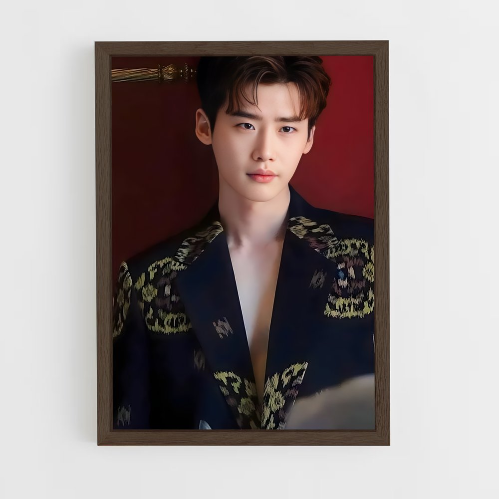 ap-lee jong-suk-2 cadre Bois foncé