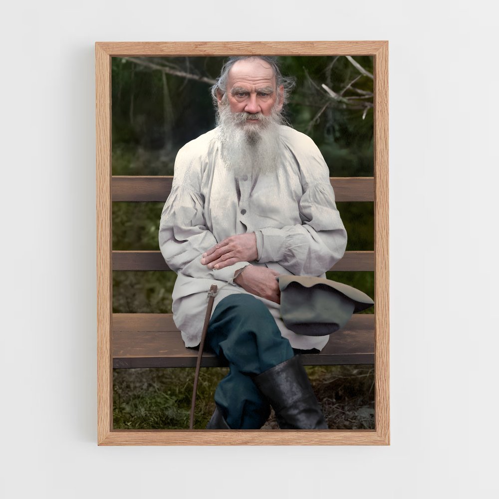 ap-leo tolstoy-3 cadre Bois clair