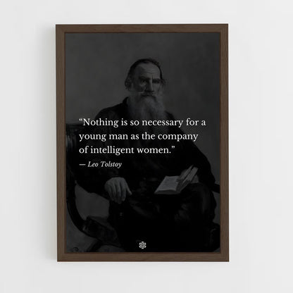 ap-leo tolstoy-7 cadre Bois foncé