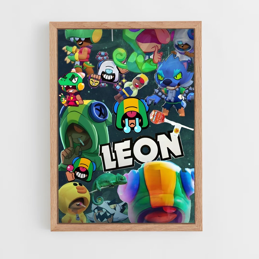 ap-leon brawl-3 cadre Bois clair