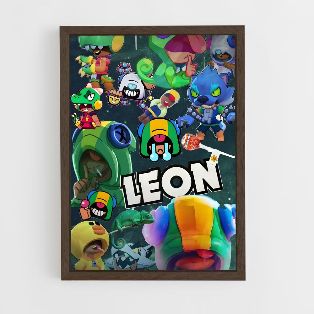 ap-leon brawl-3 cadre Bois foncé