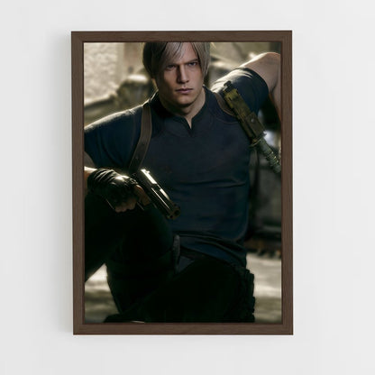 ap-leon kennedy-7 cadre Bois foncé