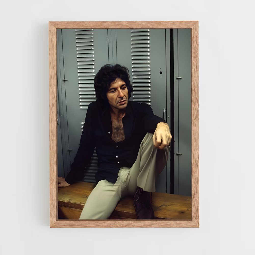 ap-leonard cohen-2 cadre Bois clair