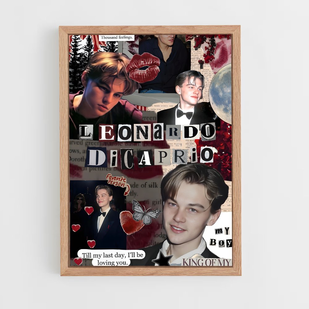 ap-leonardo dicaprio-10 cadre Bois clair