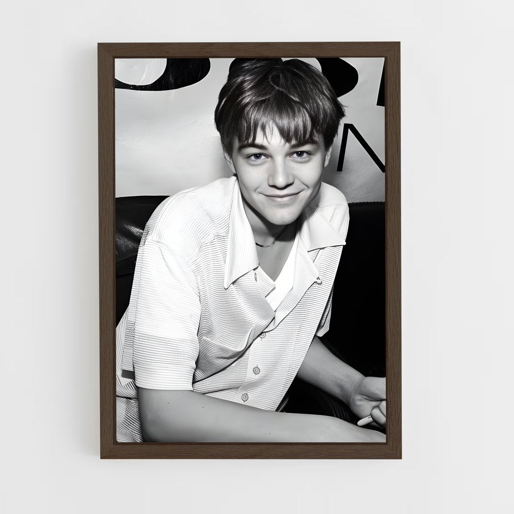 ap-leonardo dicaprio-11 cadre Bois foncé