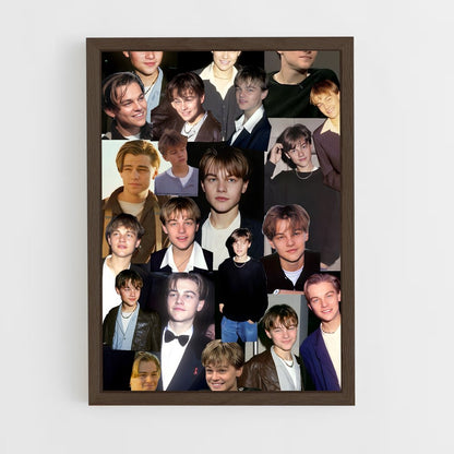 ap-leonardo dicaprio-12 cadre Bois foncé