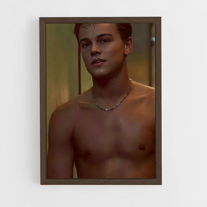 ap-leonardo dicaprio-7 cadre Bois foncé