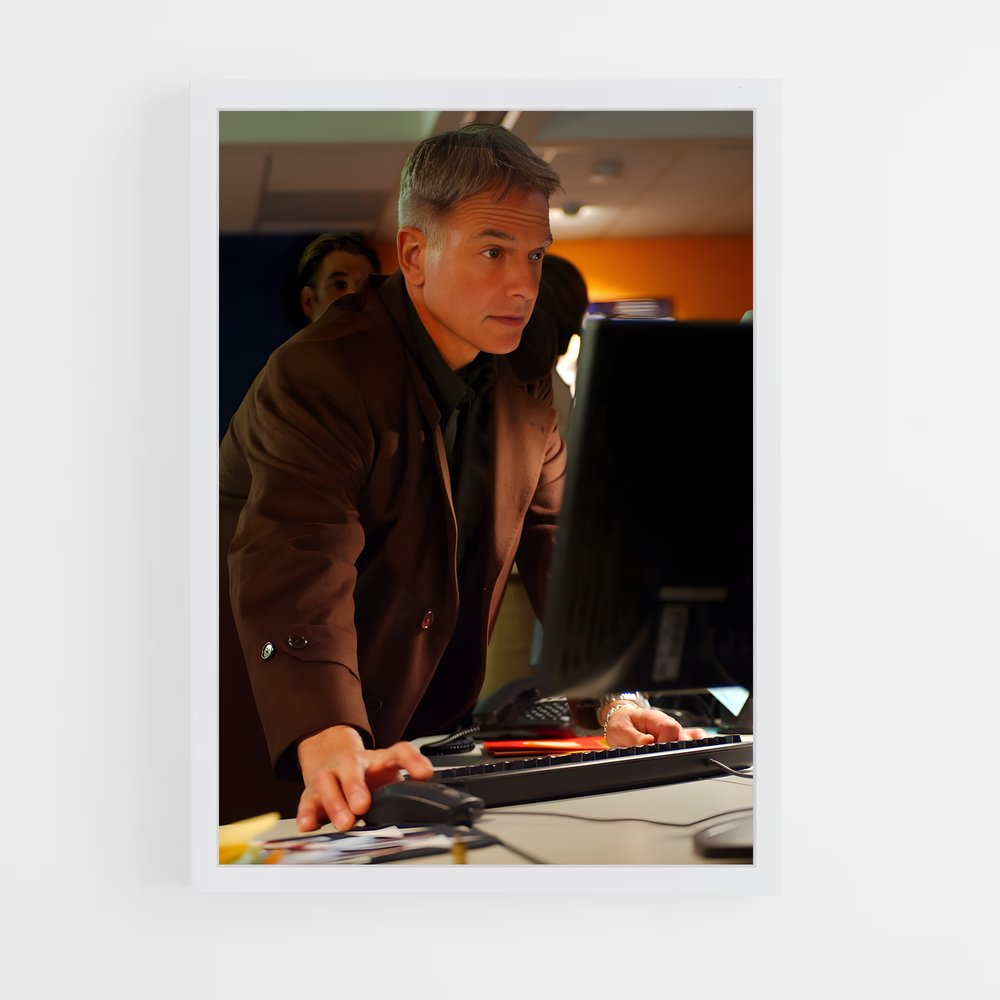 ap-leroy jethro gibbs-4 cadre Blanc