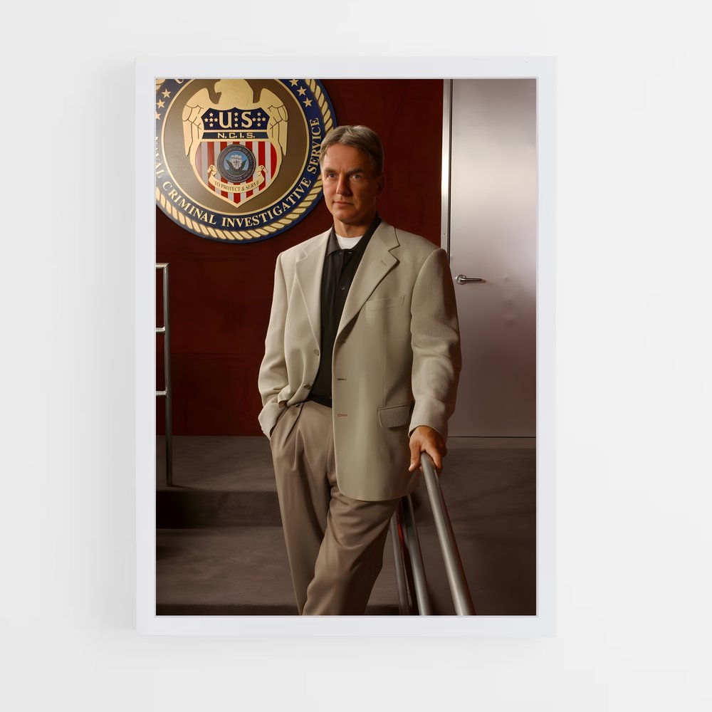 ap-leroy jethro gibbs-6 cadre Blanc