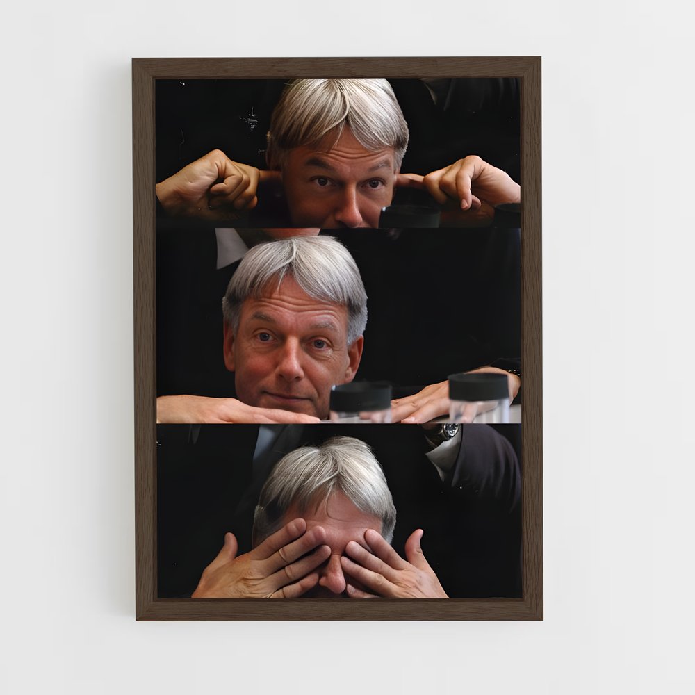 ap-leroy jethro gibbs-7 cadre Bois foncé