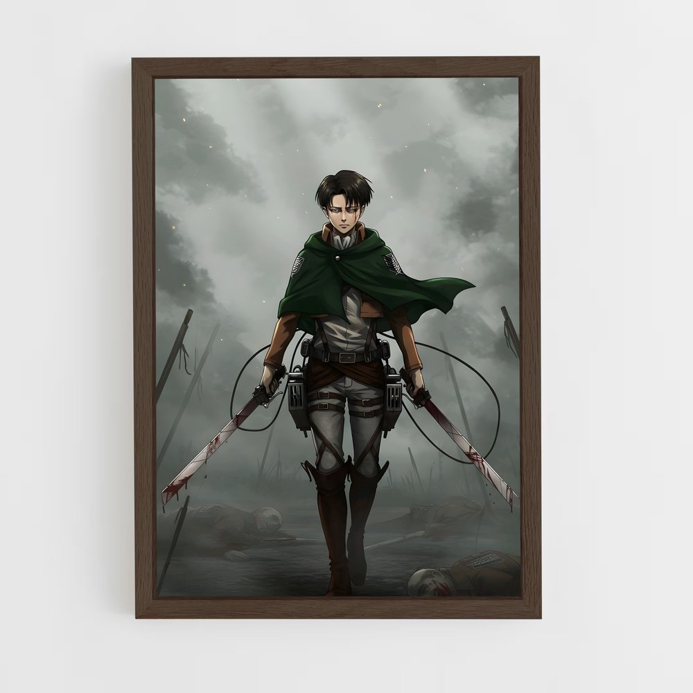 ap-levi ackerman-6 cadre Bois foncé
