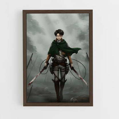 ap-levi ackerman-6 cadre Bois foncé