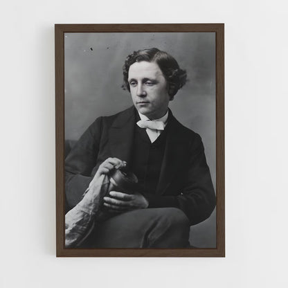 ap-lewis carroll-10 cadre Bois foncé