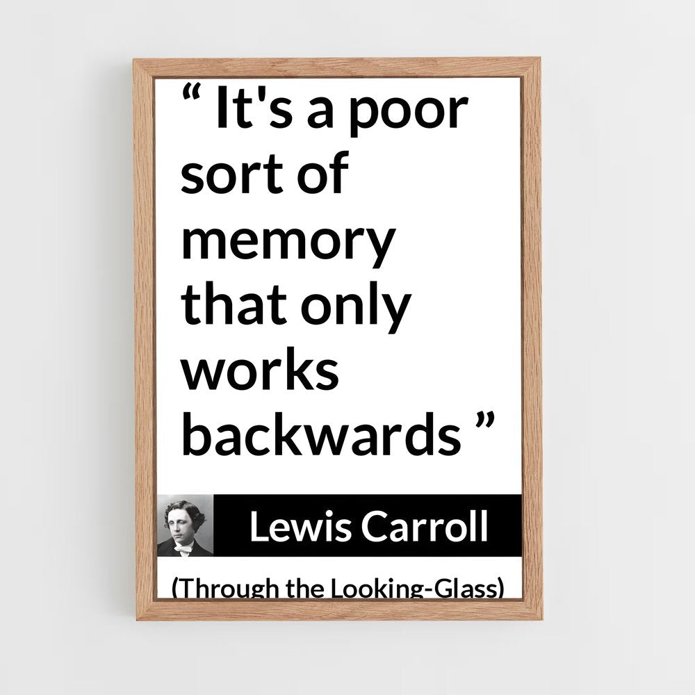 ap-lewis carroll-12 cadre Bois clair