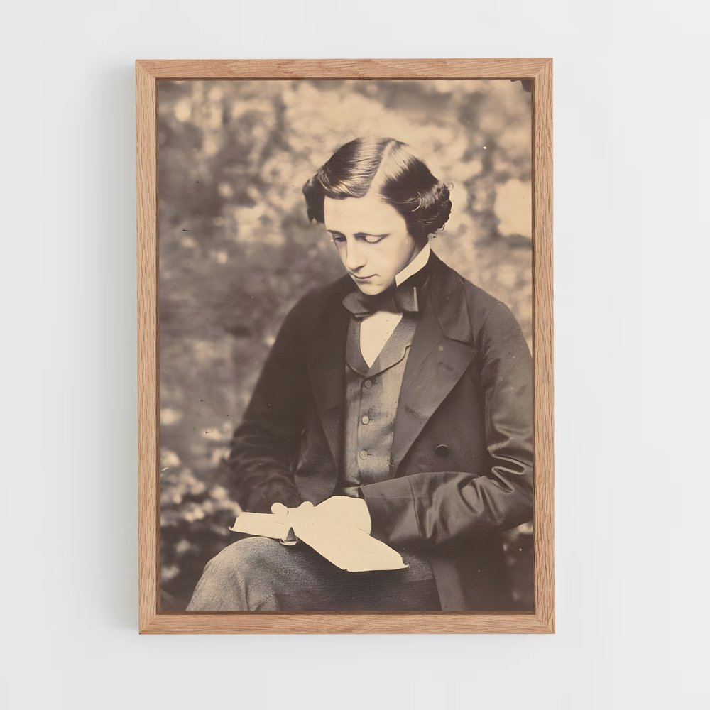 ap-lewis carroll-4 cadre Bois clair