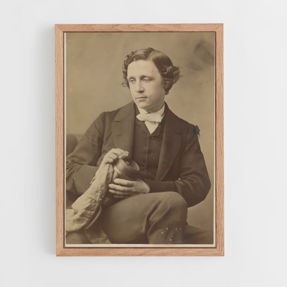 ap-lewis carroll-7 cadre Bois clair