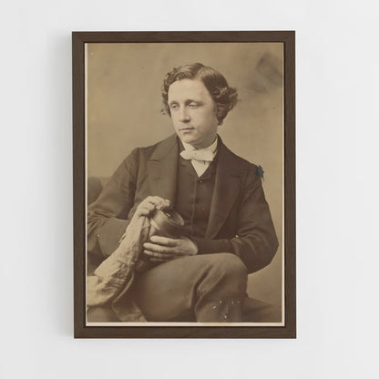 ap-lewis carroll-7 cadre Bois foncé