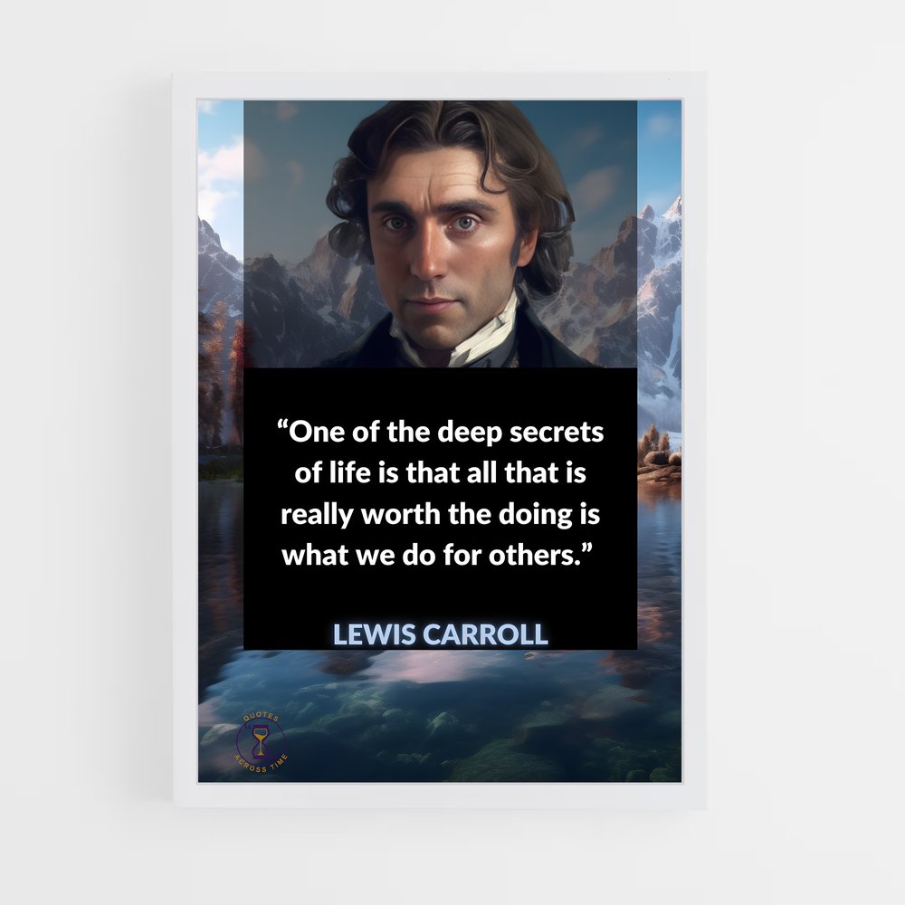 ap-lewis carroll-8 cadre Blanc