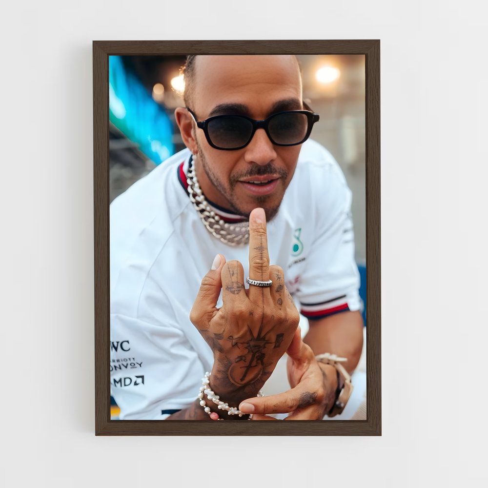 ap-lewis hamilton-2 cadre Bois foncé