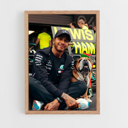 ap-lewis hamilton-5 cadre Bois clair