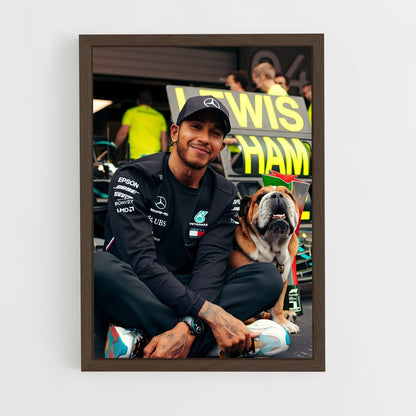 ap-lewis hamilton-5 cadre Bois foncé