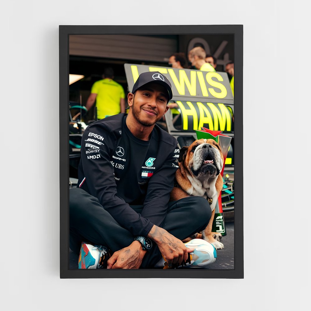 ap-lewis hamilton-5 cadre Noir