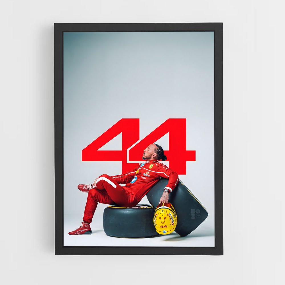 ap-lewis hamilton-6 cadre Noir
