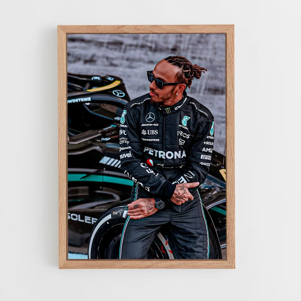 ap-lewis hamilton-7 cadre Bois clair