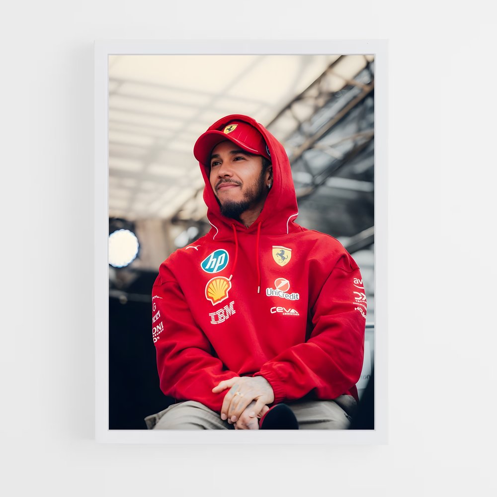 ap-lewis hamilton-8 cadre Blanc