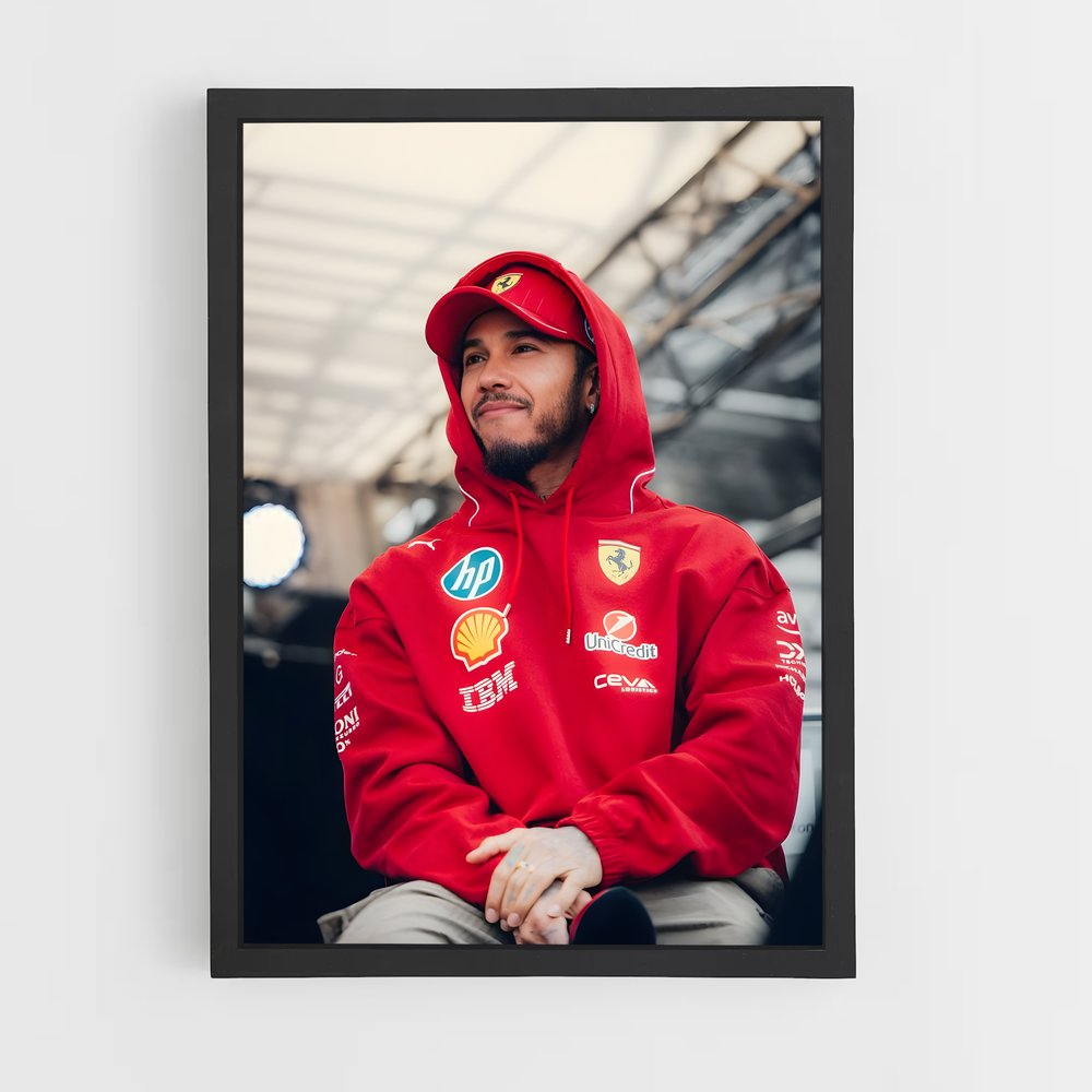 ap-lewis hamilton-8 cadre Noir