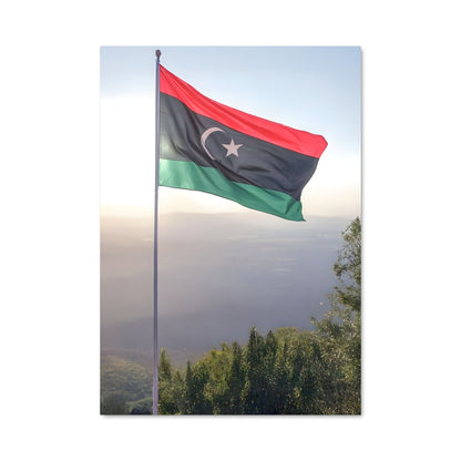 Poster Liberté en Vert