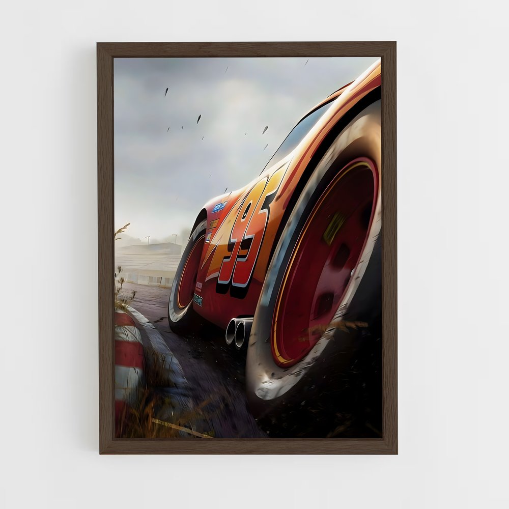 ap-lightning mcqueen-2 cadre Bois foncé