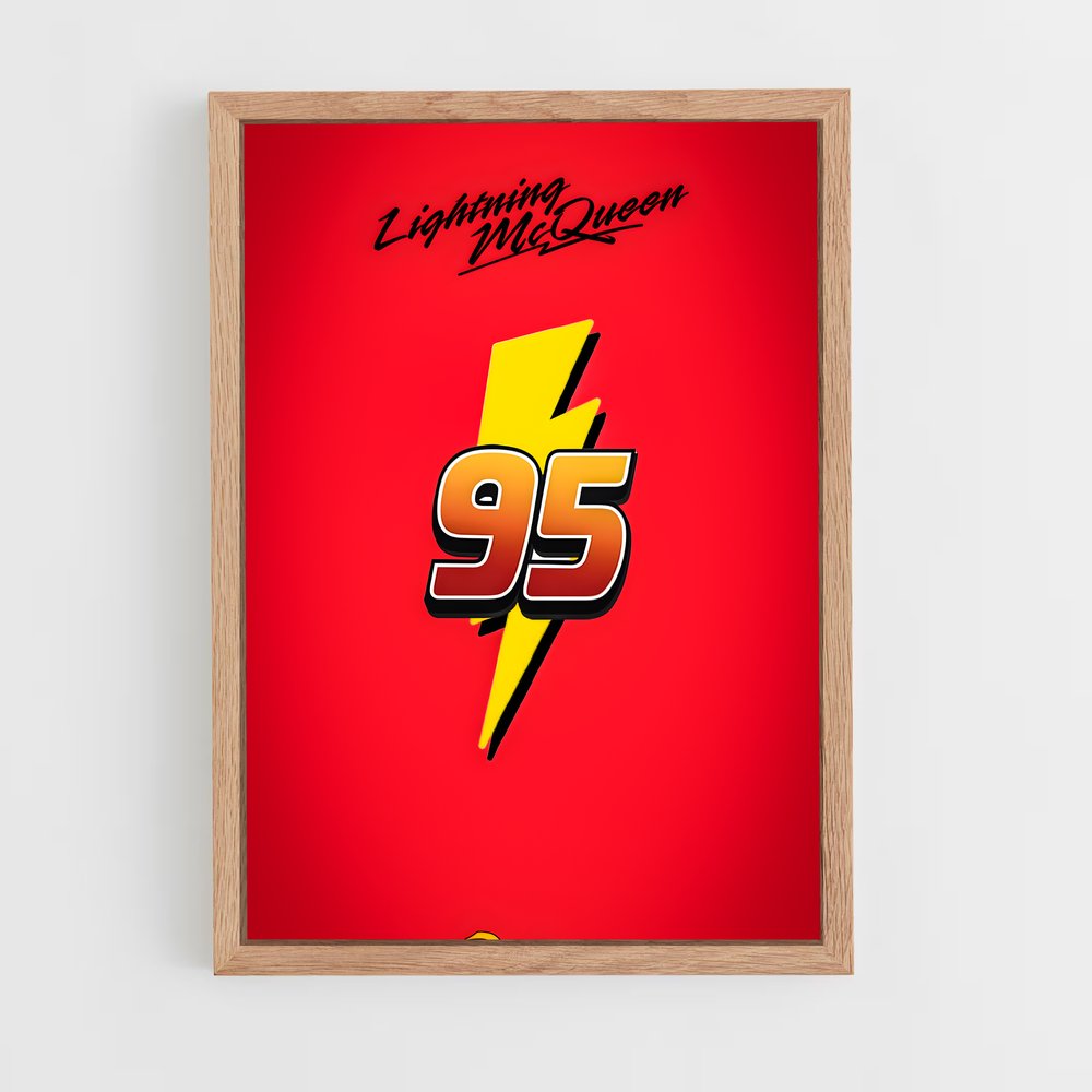 ap-lightning mcqueen-4 cadre Bois clair