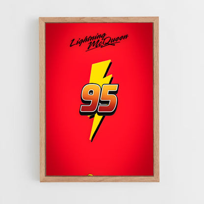 ap-lightning mcqueen-4 cadre Bois clair