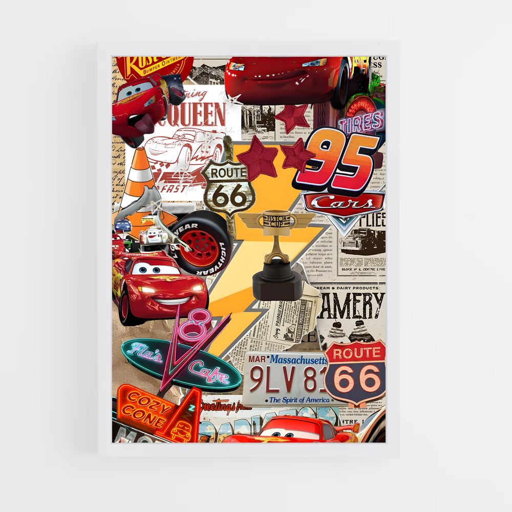 ap-lightning mcqueen-9 cadre Blanc