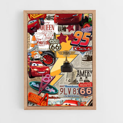 ap-lightning mcqueen-9 cadre Bois clair
