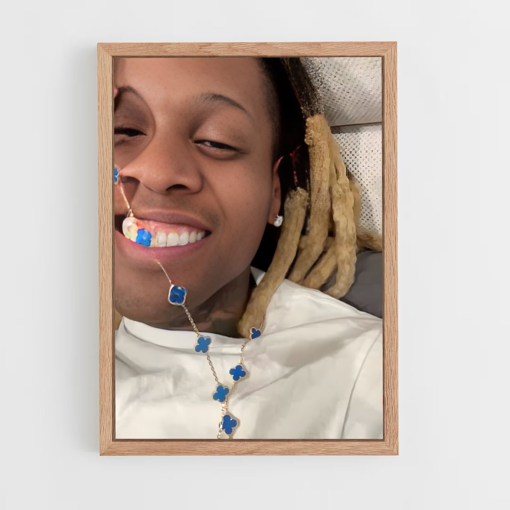 ap-lil durk-1 cadre Bois clair