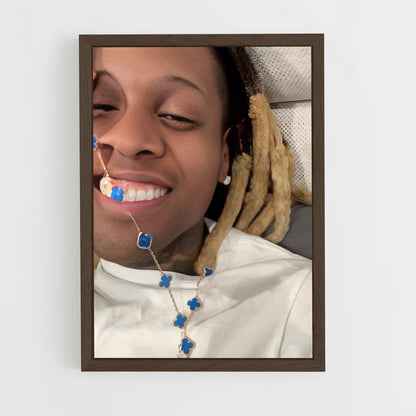 ap-lil durk-1 cadre Bois foncé