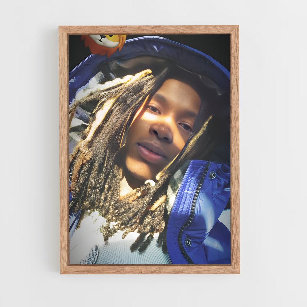 ap-lil durk-10 cadre Bois clair