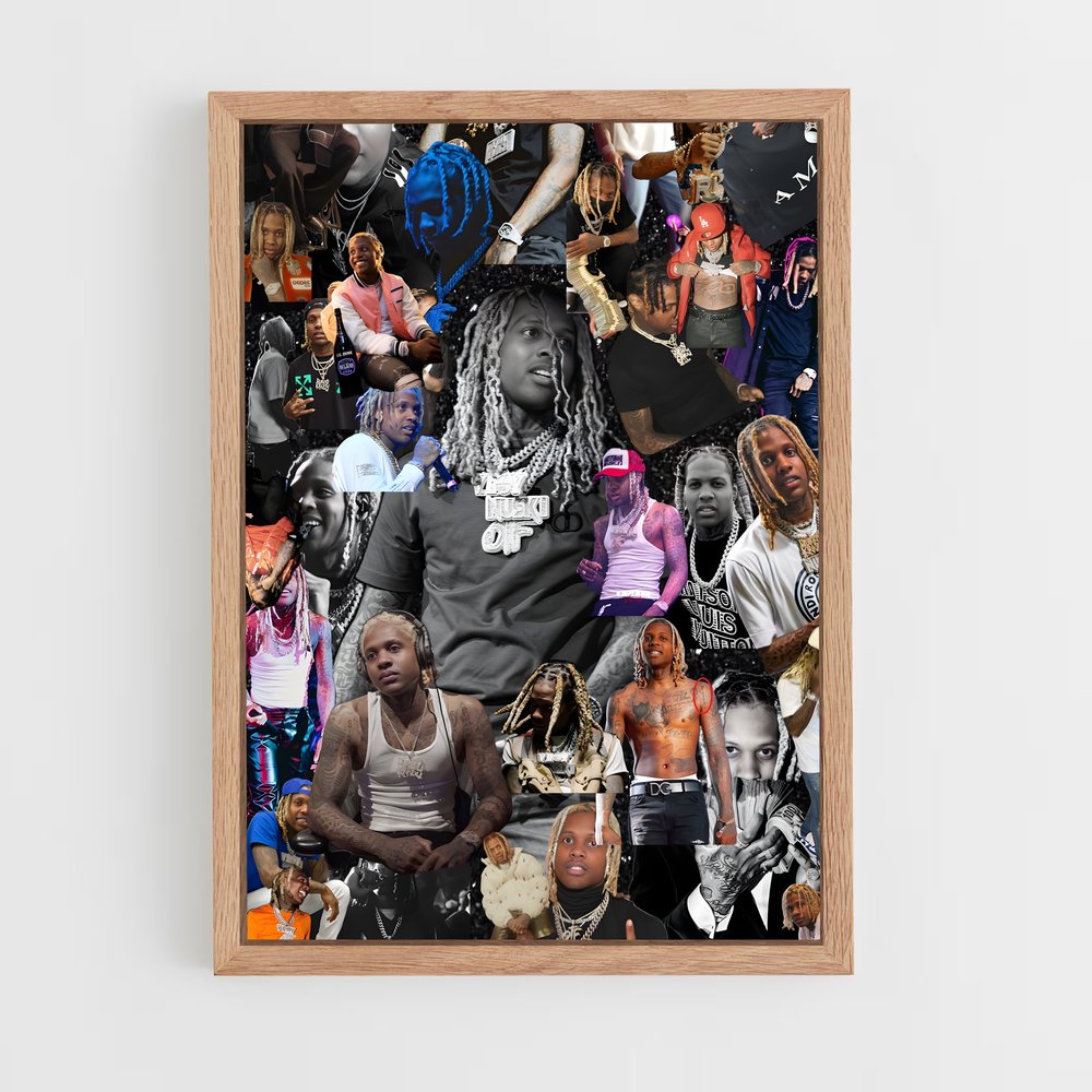 ap-lil durk-2 cadre Bois clair