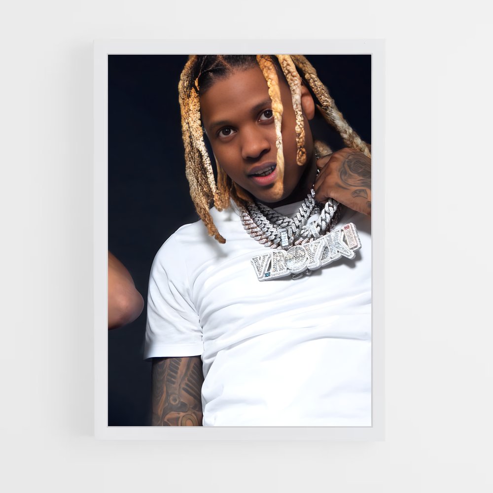ap-lil durk-6 cadre Blanc
