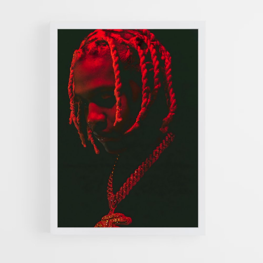 ap-lil durk-7 cadre Blanc