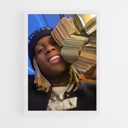 ap-lil durk-8 cadre Blanc
