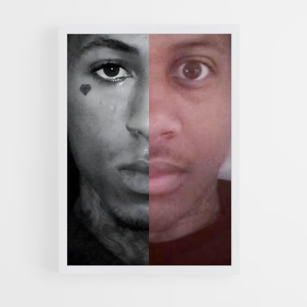 ap-lil durk-9 cadre Blanc