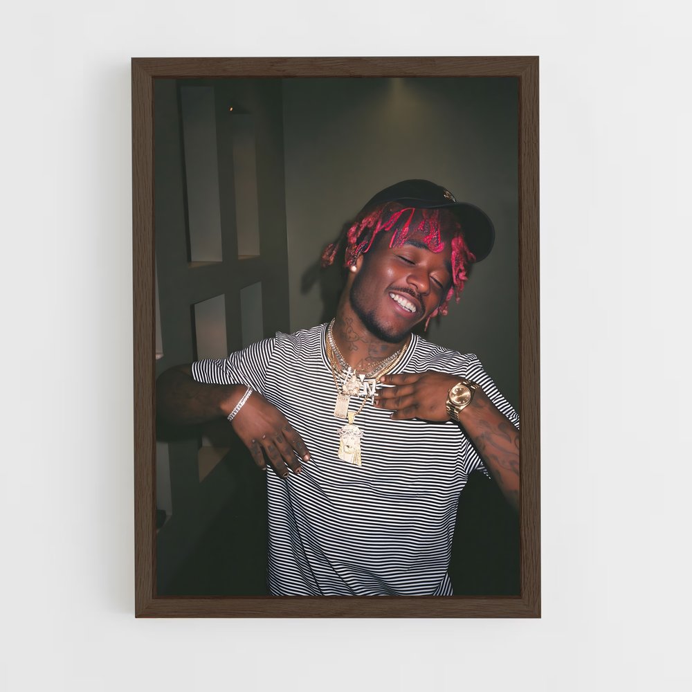 ap-lil uzi vert-1 cadre Bois foncé
