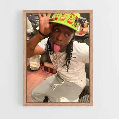 ap-lil uzi vert-2 cadre Bois clair
