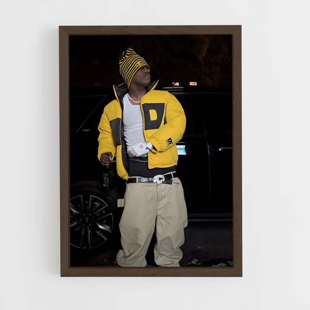 ap-lil yachty-4 cadre Bois foncé