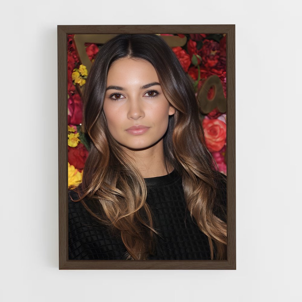 ap-lily aldridge-5 cadre Bois foncé